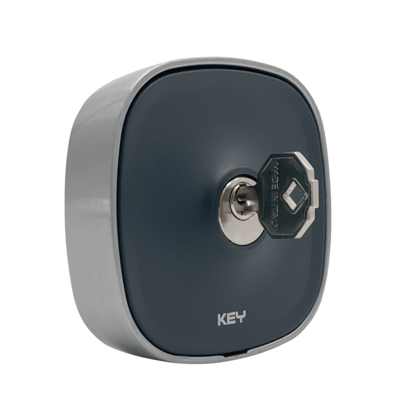 KEY EGS1 spínač kľúčový, hliníkový čelný panel, kovová krabička