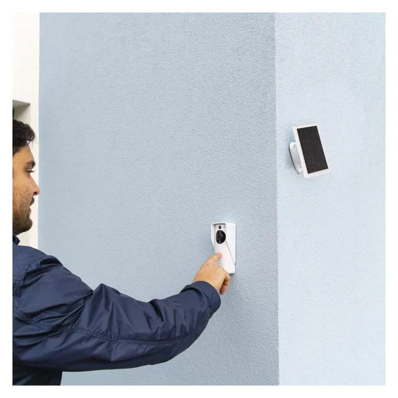 GoSmart H4030 Domový bezdrôtový batériový videozvonček IP-09D s wifi a solárnym panelom