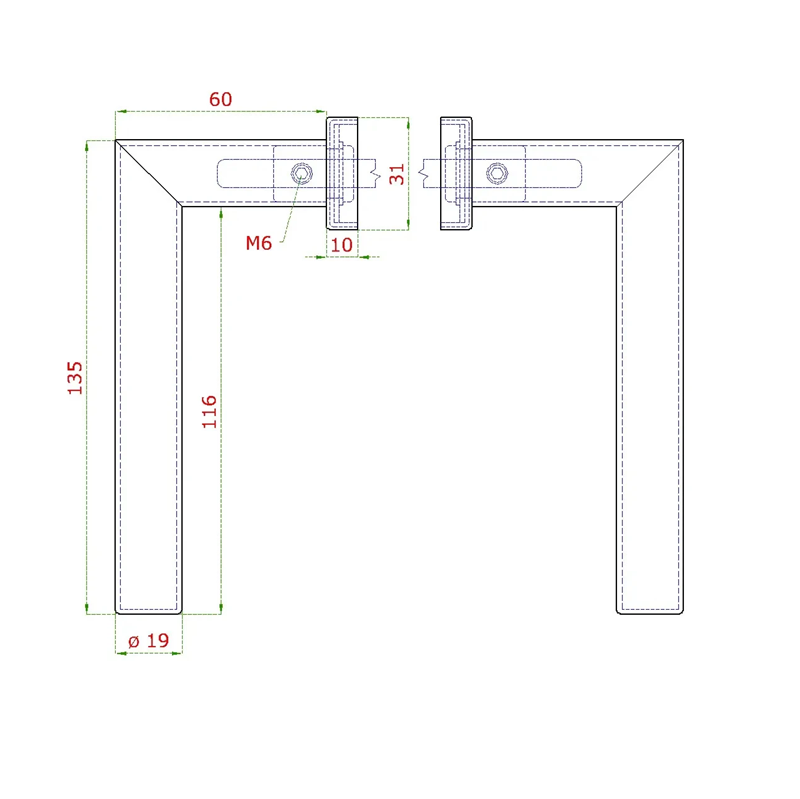 EB1-KLD84N-B - kľučka nerezová (pár) vrátane dolnej rozety, balenie: 2ks kľučka + príslušenstvo k montáži, farba: čierna, brúsená nerez K320 /AISI304