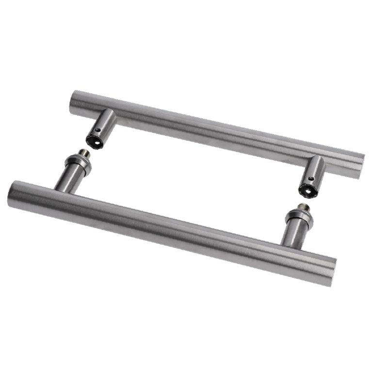 EB1-DM21-B - madlo nerezové na dvere (296mm / ø 25mm), na sklo 8-12mm, brúsená nerez K320 /AISI304