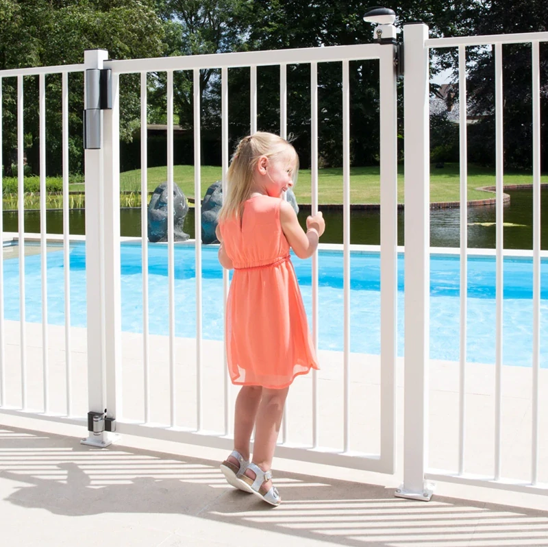 Čierna 9005 - LOCINOX®  záves so zabudovaným zatváračom pre brány do 75 kg / 1.1 m, otvarateľný do 180°/ Strieborná - Čierna