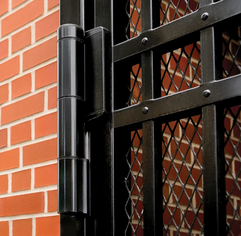 MAMMOTH-HD - LOCINOX®  - záves s integrovaným hydraulickým samozatváračom, otváranie 180°, pre krídlové bránky do 200 kg/ Strieborná - Čierna 