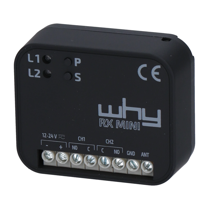 WHY-RXMINI-MM433 Univerzálny príjímač, 433/868 MHz, pevný/plávajúci kód