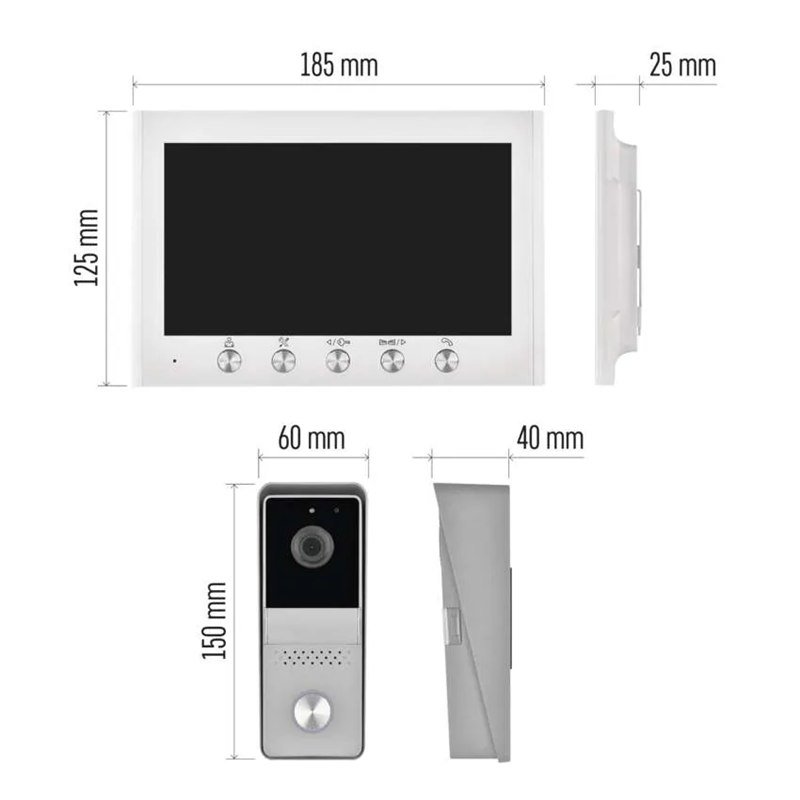 H2060 Sada domáceho video vrátnika EM-04Z 2WIRE