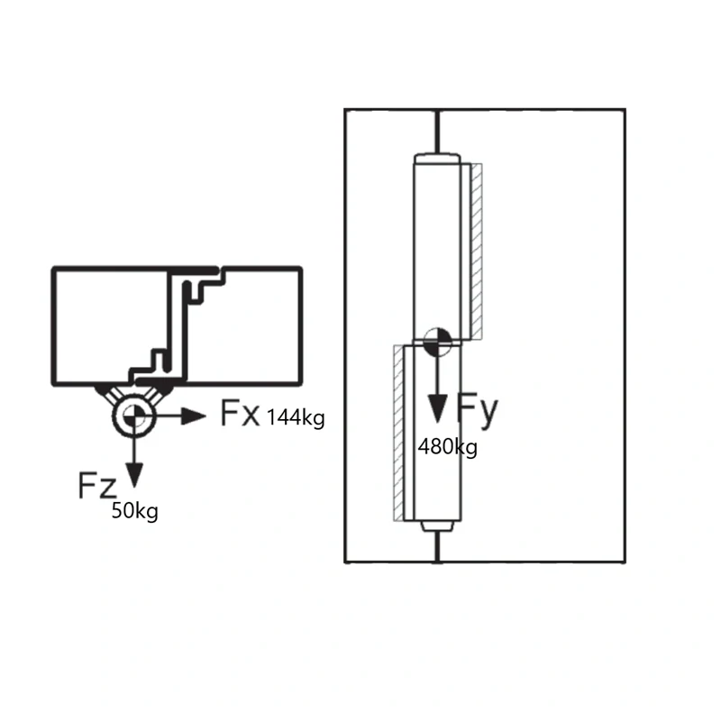 C100/200P pánt dvojdielny 200 mm