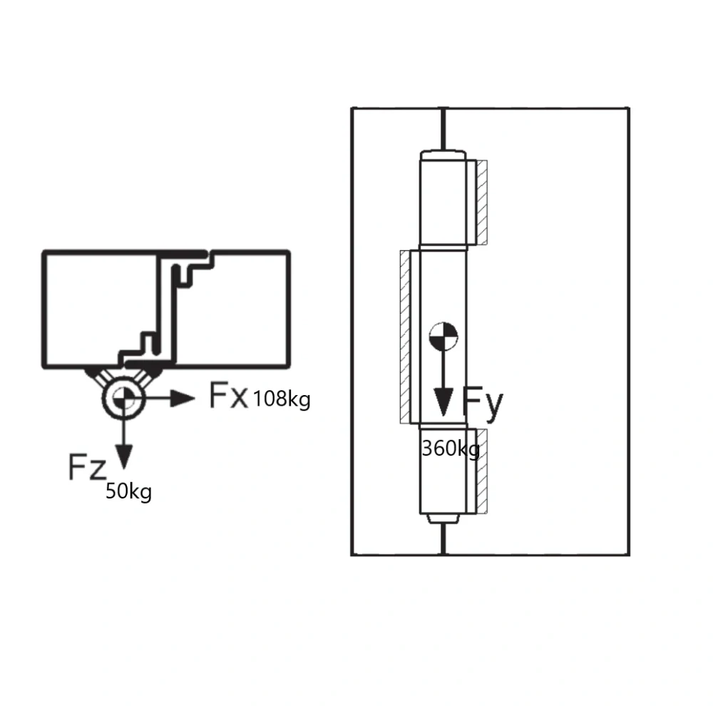C105/170P pánt trojdielny 170 mm