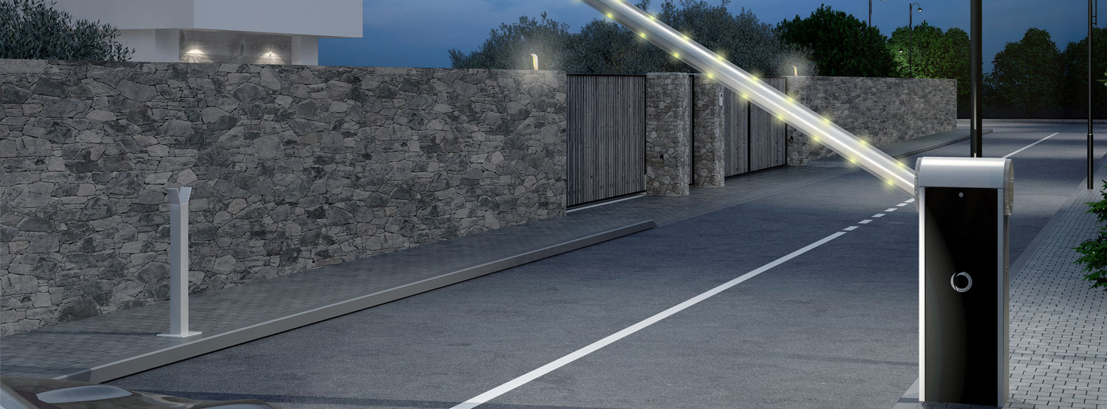 KEY 900ASTL6 Al rameno biele, ø 90 x 6000 mm pre závoru ALT624