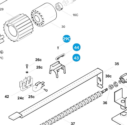 Came 88001-0244 Bežec koncových spínačov ATI 3