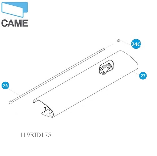 CAME 119RID175 - Kryt závitnice  KRONO 3