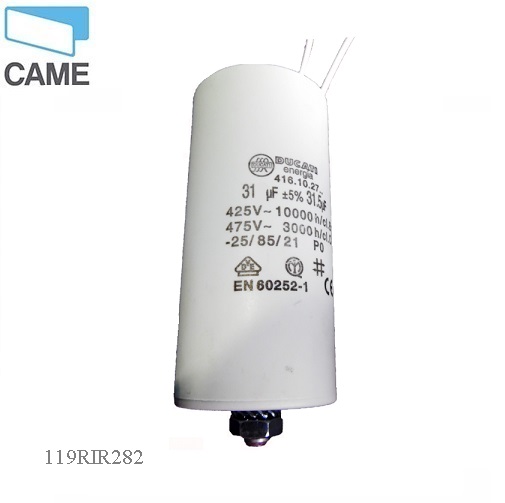 CAME119RIR282 - BK 1800 -31 μF Kondenzátor s káblami a stopkou 