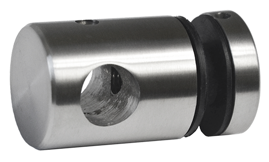 EB1-UTS12 - ø 12 mm svorka bodová na trubku, plochá (ø 25mm), brúsená nerez K320 /AISI304