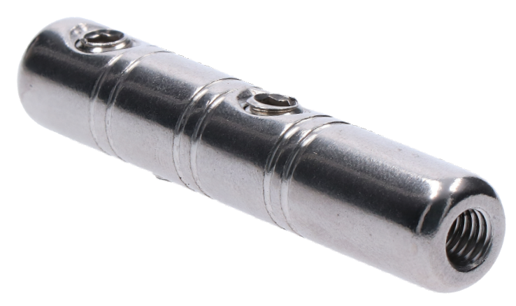 EB1-LP4 úchyt so závitom M6 pre nerezové lanko ø4mm, brúsená nerez K320/ AISI304