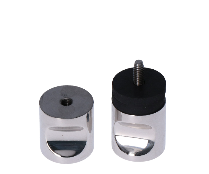 EL1-DMS1 guľa - madlo na sklenené dvere (ø 30mm), leštená nerez, AISI304