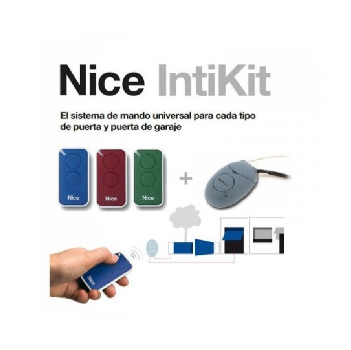 NICE INTI KIT zvýhodnená sada zložená z 3x vysielačov INTI2 (INTI2B, INTI2R, INTI2G) a prijímača OX2, 433,92MHz