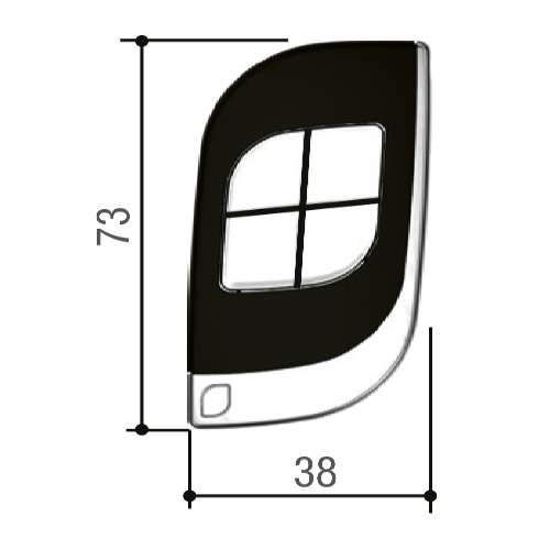 CAME TTS44FKS Diaľkové ovládanie série TTS FX - 433,92 Mhz s pevným kódom