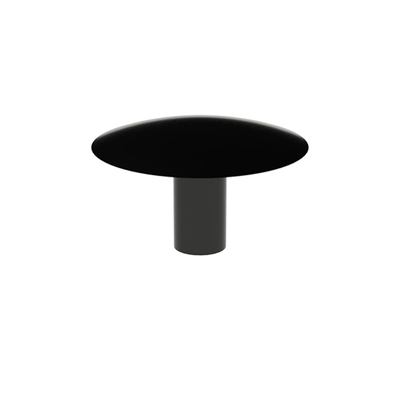 ZDO12x3WHITE Vnútorná krytka guľatá ø 12 mm, otvor ø 3 mm, biela, plast