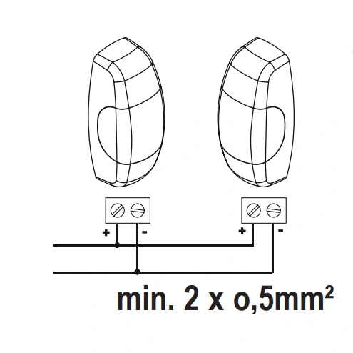 LiftMaster 772E-01 fotobunky povrchové, dosah 15m, IP44,