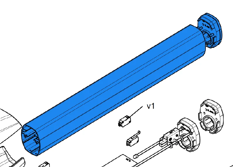  CAME 88001-0233 Náhradný diel predný kryt s krytkou pre ATS30