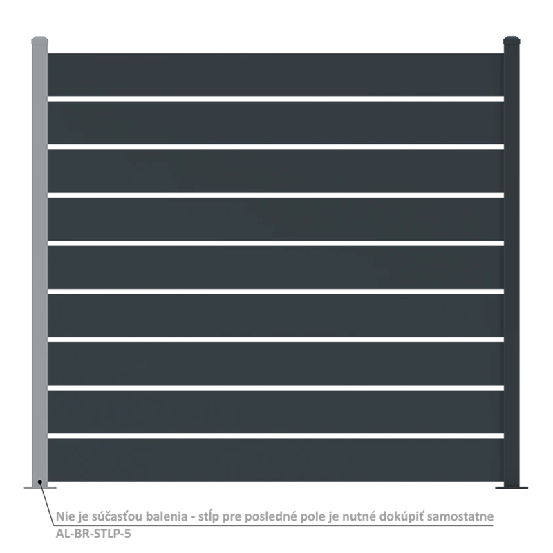 AL-BR-PROF-2 Lišta k stĺpiku AL-BR-STLP-5