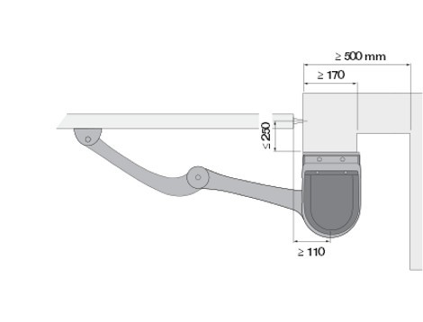 NICE HOPP HO7224 - pohon bez elektroniky do 2.4m/ k