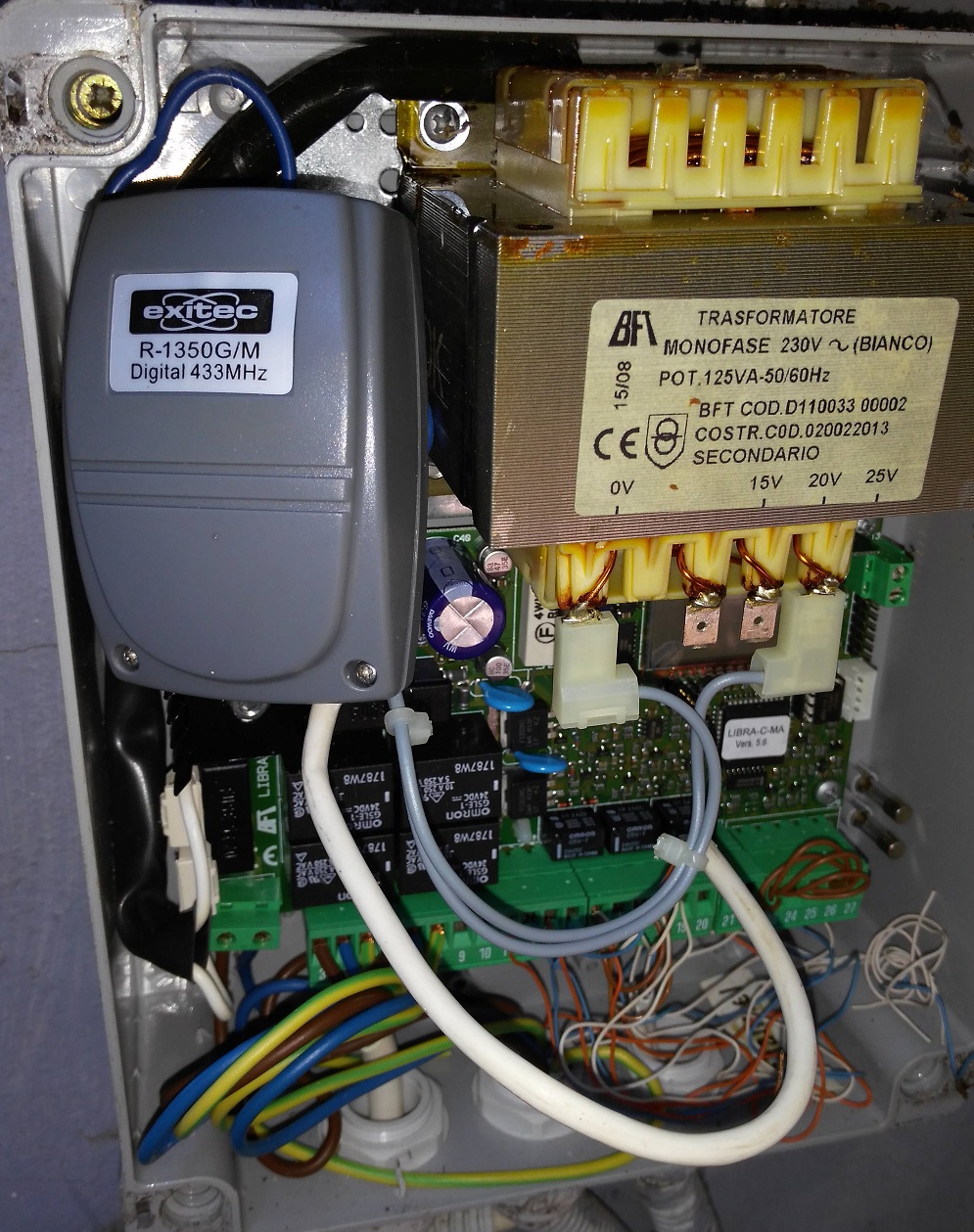 EXITEC - externý prijímač 2 kanálový, 433MHz 