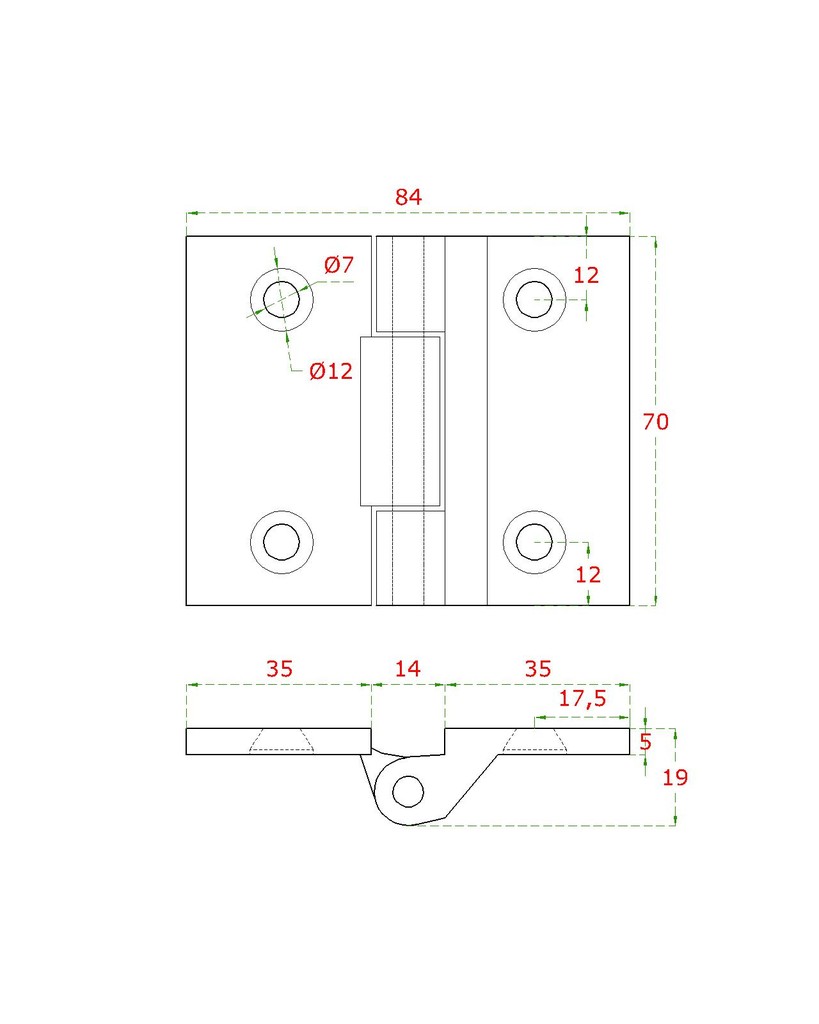 EB1-ZS42 záves na brány, na trubku ø 42.4mm, L:70mm, brúsená nerez K320/ AISI304