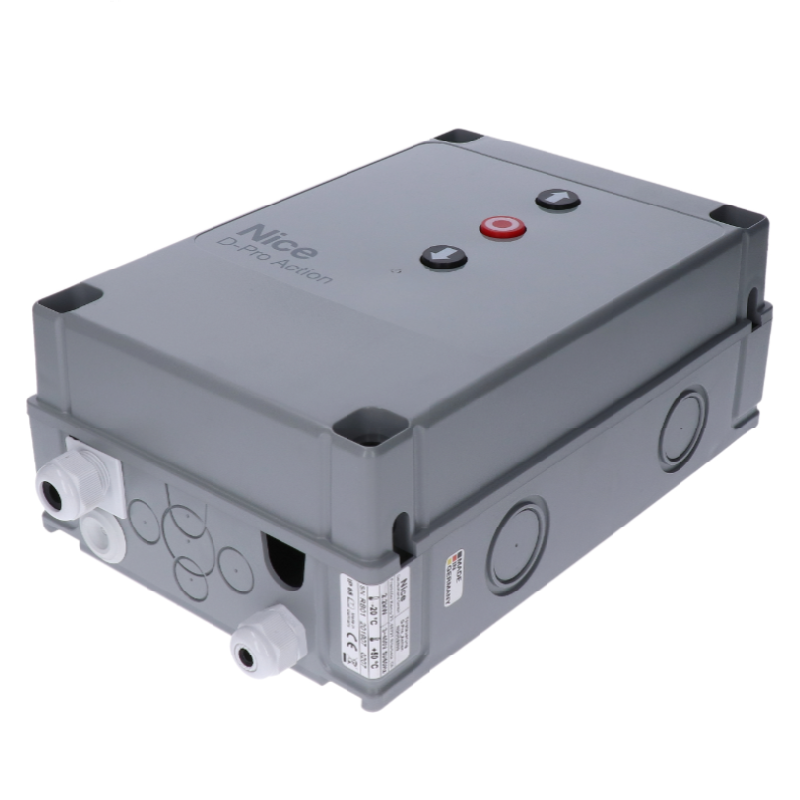NICE NDCC2000 riadiaca jednotka D-PRO ACTION 400Vac, 2.2kW, IP65 pre priemyselne pohony SD, konektor CEE pre OXIBD programovanie cez Oview- náhrada za UST1K