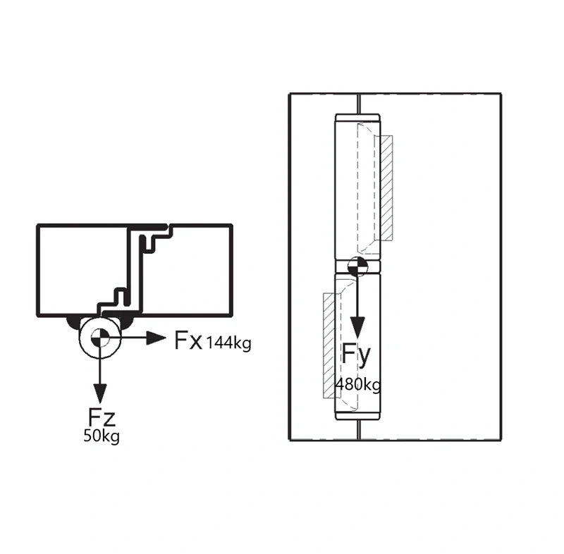 C255/150x22 pánt dvojdielny 150x22mm