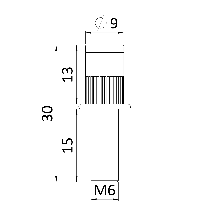 RNB-M8 Nitovacie skrutky