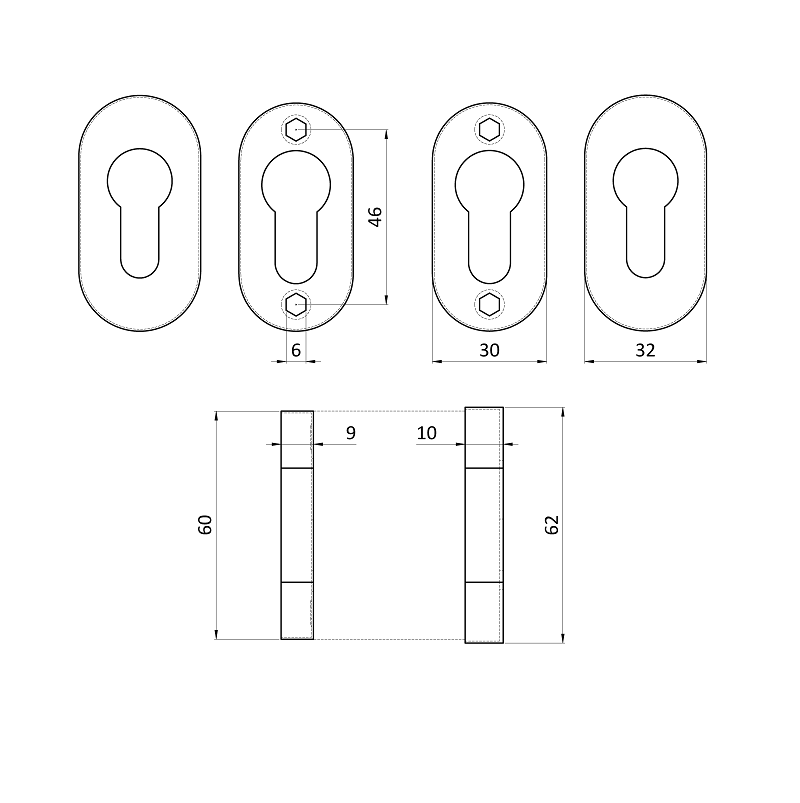 EB1-OKG-L kľučka (ľavá) + guľa (otočná), vyhnutá vrátane dolnej rozety, balenie: 1ks kľučka (ľavá), 1ks guľa, 2ks dolná oválna rozeta,brúsená nerez AISI304