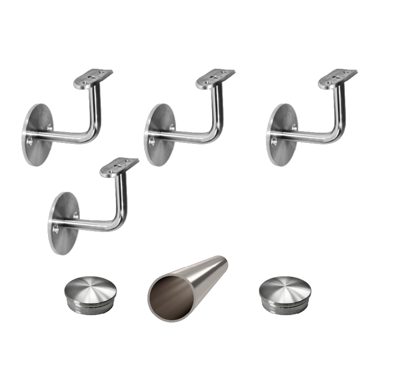 EB2-M400 5ks úchyt, madlo ø 42.4mm s ukončením, 4000 mm