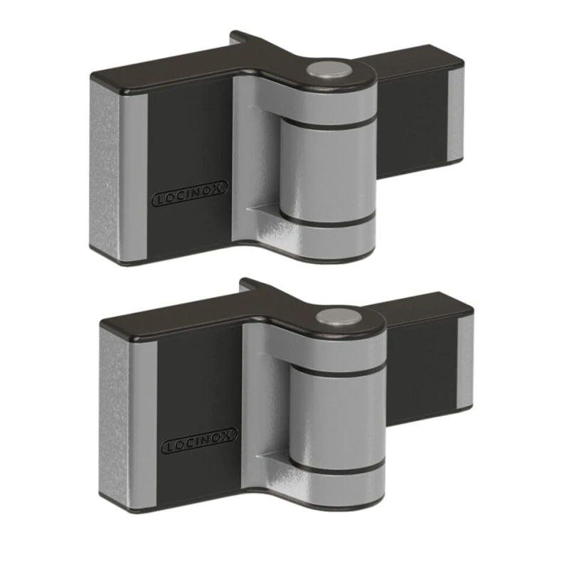  ZILV Strieborná - LOCINOX® PUMA záves pre krídlové bránky do 60 kg / 1,0m, otváraterľný do 180°, nastaviteľný 2D