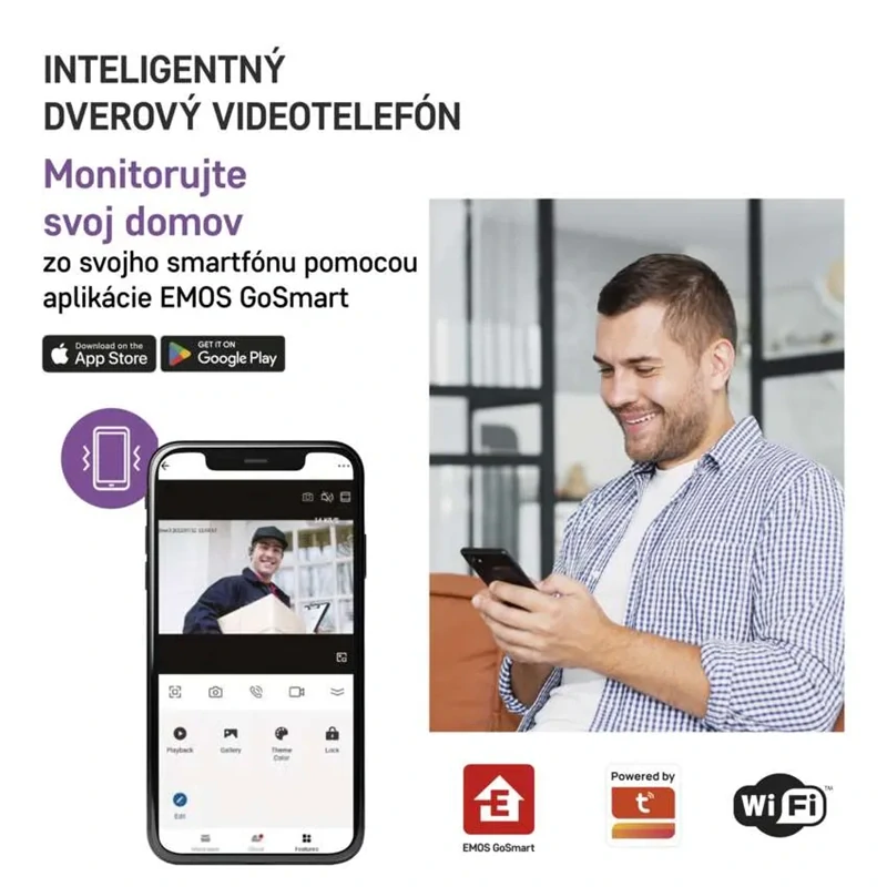 H4020 GoSmart Sada domáceho videovrátnika EMOS IP-750A s WiFi