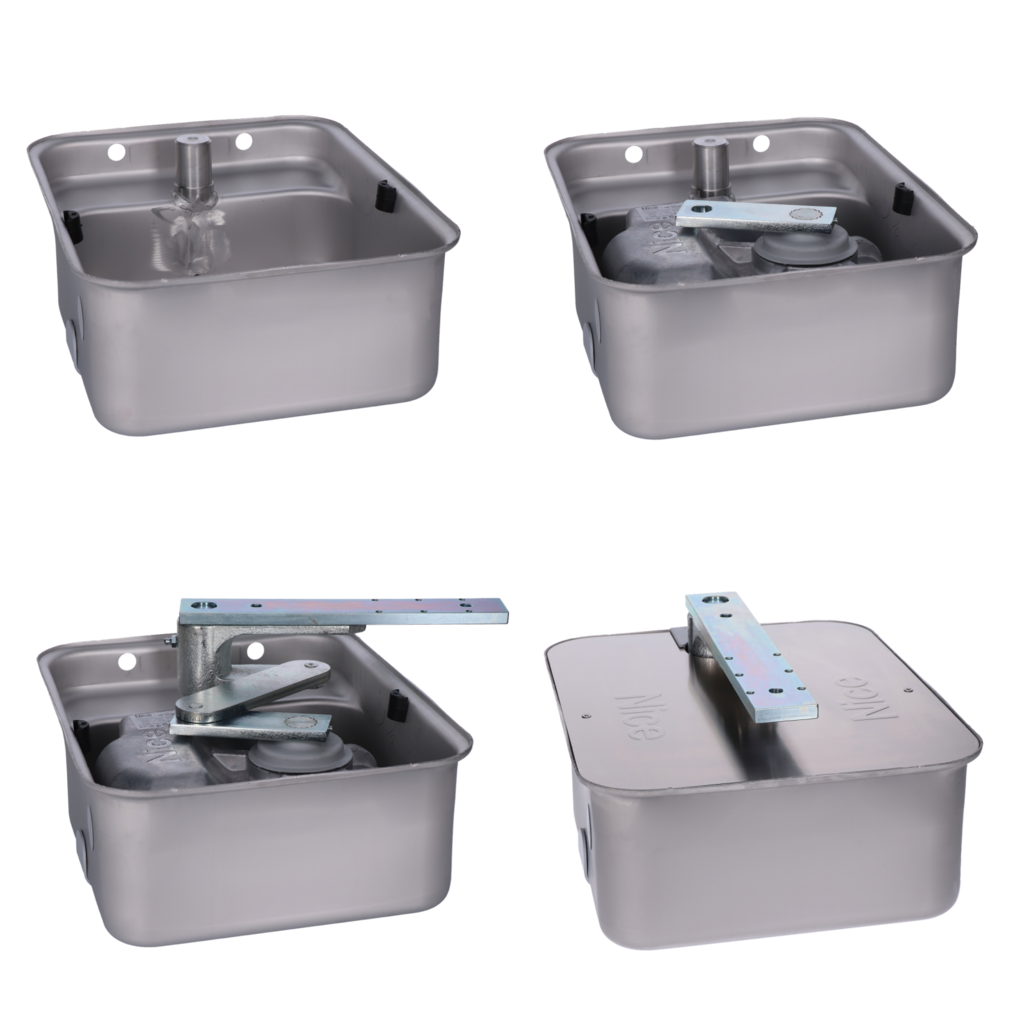 METRO MECX - základová krabica nerezová pre podzemný pohon METRO3000 a 3024