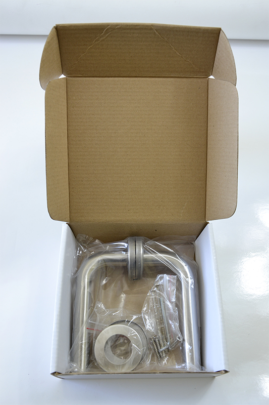 EB1-KLD02 kľučka nerezová (pár) bez dolnej rozety, brúsená nerez K320 /AISI304