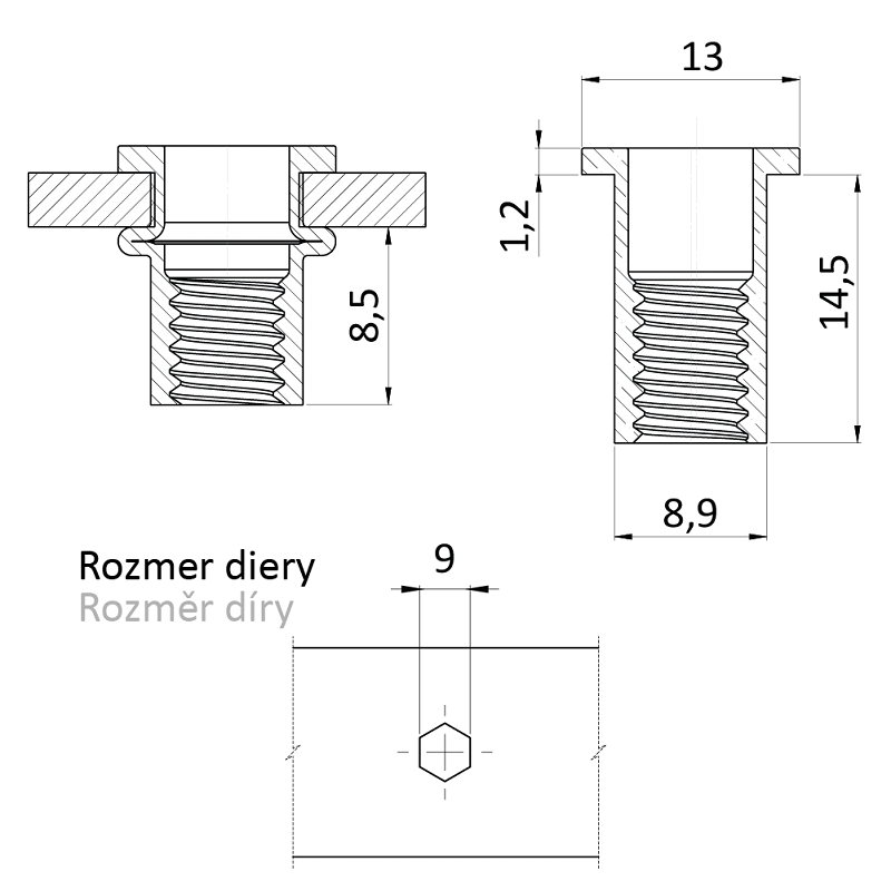 FH-FHB matica nitovacia M10