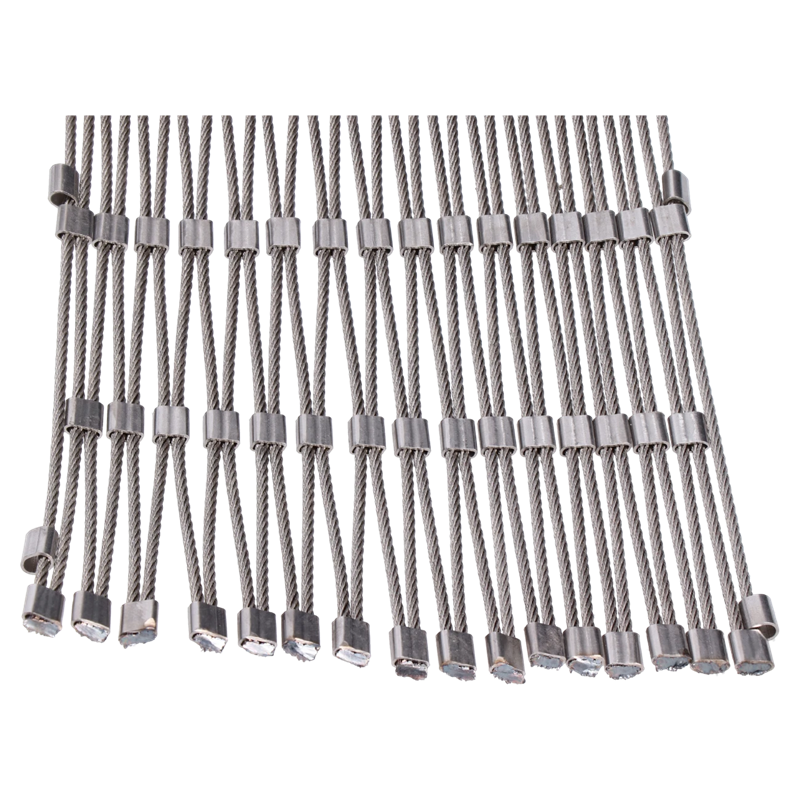 EB2-0205-1.0-60x104 Lanková sieť, 1 x 5 m, oko 60 x 104 mm, ø 2 mm, AISI 316