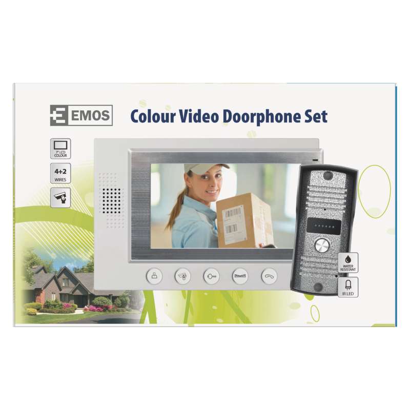 EMOS H2017  Domáci videotelefón, farebná sada - biela
