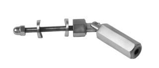 EB1-L51 úchyt pre nerezové lanko ø 5mm na trubku ø 42.4mm, brúsená nerez K320 /AISI304