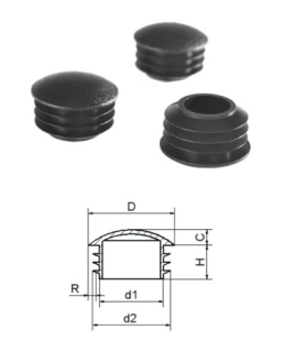 Priemer 25- Okrúhle zátky - vypuklé,