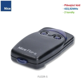 NICE FLO2R-S vysielač 2 kanálový, plávajúci kód, 433,92MHz, séria Flor