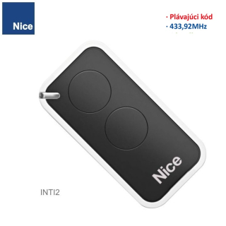 NICE INTI 2 čierna  rolling-code 433,920 MHz