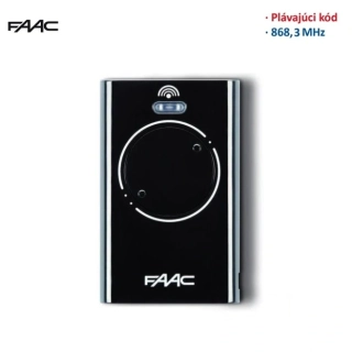 FAAC XT2 868 SLH LR - dvojkanálový vysielač - čierny
