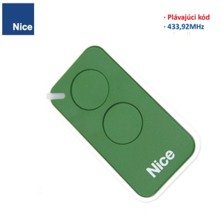  NICE INTI 2G  zelená rolling-code 433,920 MHz