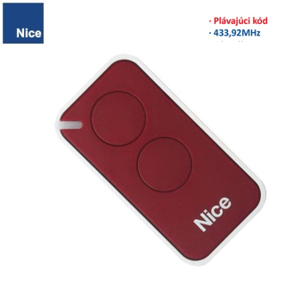 NICE INTI 2R červená rolling-code 433,920 MHz