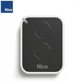 NICE ON2E vysielač 2-kanálový, 433,92MHz, séria ONE, bielo čierny, plávajúci kód