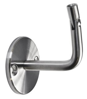 EB1-4307 - držiak madla s kĺbom na stenu na trubku ø 42.4mm brúsená nerez K320 /