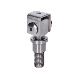 EB1-ZA16 Navárací záves M16, otvárateľný 90°, nastaviteľný 1D, brúsená nerez / AISI 304