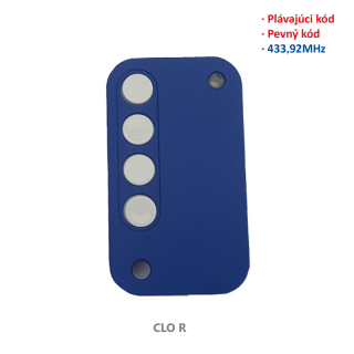iMOVE CLO R - 433MHz - pre pevný a plávajúci kód