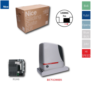 RUN1200 HI-SPEED rýchly pohon pre posuvnú bránu do 1200kg, 24V, v-32cm/ s, 700W,